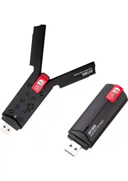 Airstorr USB 3.0 Wi-Fi 6 AX1800MBPS Adaptör ile Yüksek Hızlı ve Güvenli Kablosuz Bağlantı