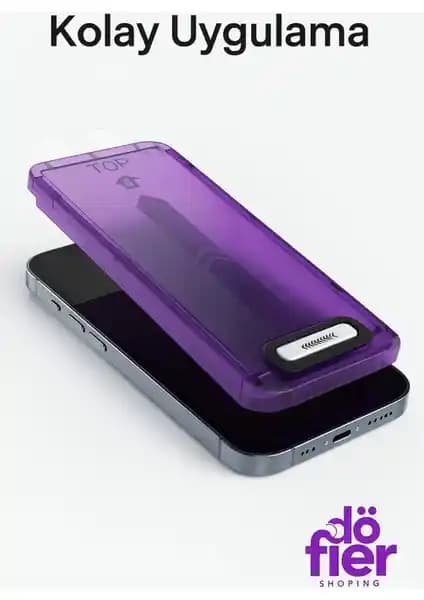 Döfier Apple iPhone 16 Uyumlu Kırılmaz Cam Ekran Koruyucu Günlük Kullanım İçin