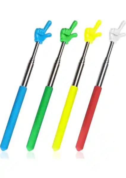 EnigmaticE 4 Adet Öğretmen İşaret Çubuğu: Eğitim ve Sunumlar İçin Yenilikçi Pratik Araç