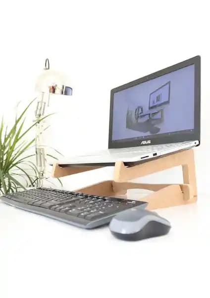 Hansdo Ahşap Laptop Standı: Ergonomik ve Şık Çözümle Uzun Süreli Konfor Sağlar