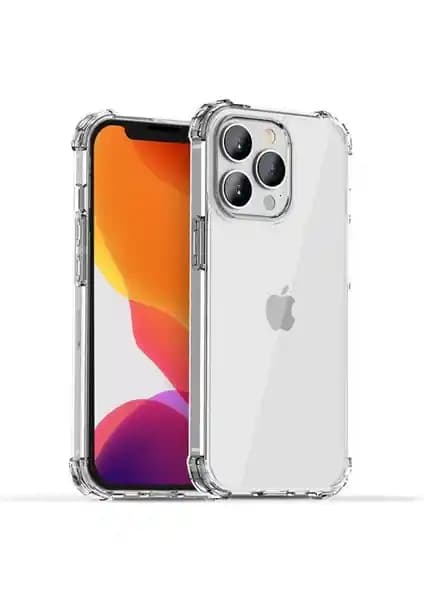 HappyCase Apple iPhone 13 Pro Max Kapak Köşe Koruma Airbag Silikon Kılıfı