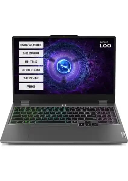 Lenovo LOQ 15IAX9 Dizüstü Bilgisayar: Güçlü Performans ve Taşınabilirlik Özellikleri