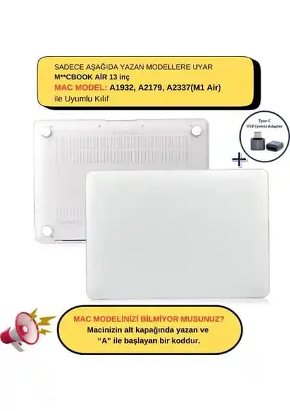 Macbook Air M1 İçin Mat ve Kristal Parlak Kılıf Karşılaştırması