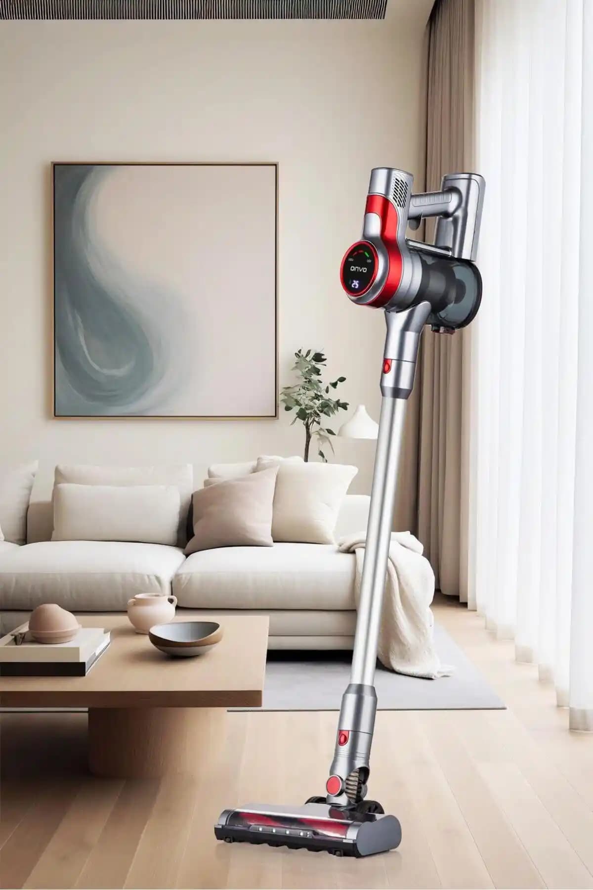 ONVO Ovdss01 Şarjlı Dikey Süpürge Günlük Temizlik İçin Modern ve Hafif Çözüm