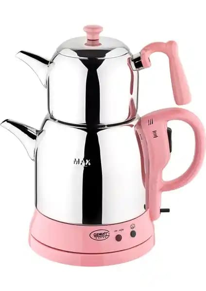 Özkent Menekşe Çay Keyfi Pembe: Estetik ve Fonksiyonellik Sunan Modern Çay Makinesi