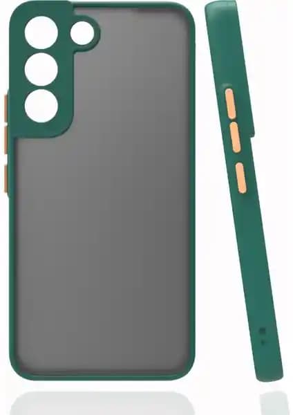 Samsung Galaxy S22 için Şık ve Dayanıklı Renkli Kenarlı Kılıf Çift Katmanlı Koruma