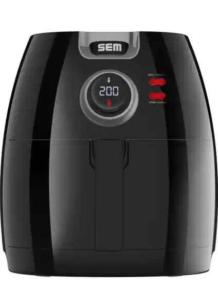 Sem Akıllı Aircook Yağsız Kızartma Airfryer 8 Programlı Sağlıklı Pişirme Cihazı