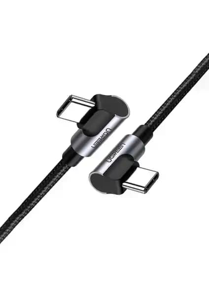 Ugreen USB-C to USB-C 60W 3A QC PD Çift Taraflı Hızlı Şarj ve Veri Aktarım Kablosu