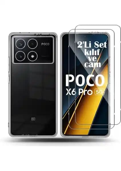 Xiaomi Poco X6 Pro için Şeffaf Silikon Kılıf ve Ekran Koruyucu Seti İncelemesi