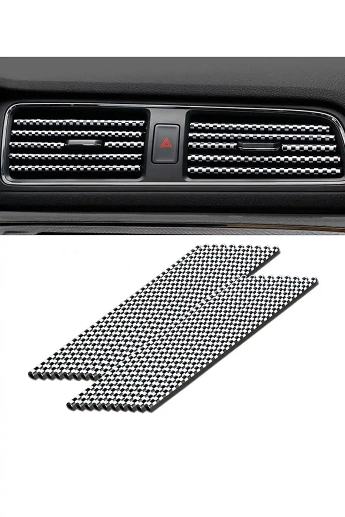 MeyZone Araç İçi Klima Hava Çıkış Dekoratif Şeritleri Modern ve Estetik Tasarım