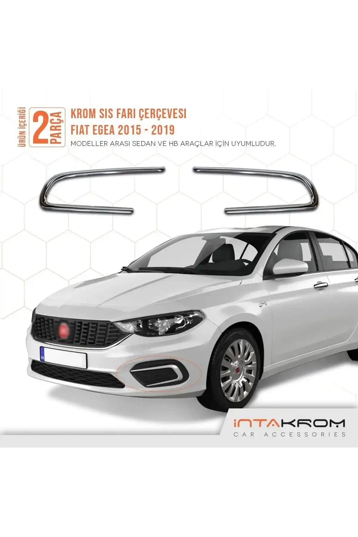 2025'te Fiat Egea Sahipleri İçin İntachrom Krom Sis Farı Çerçevesi İncelemesi
