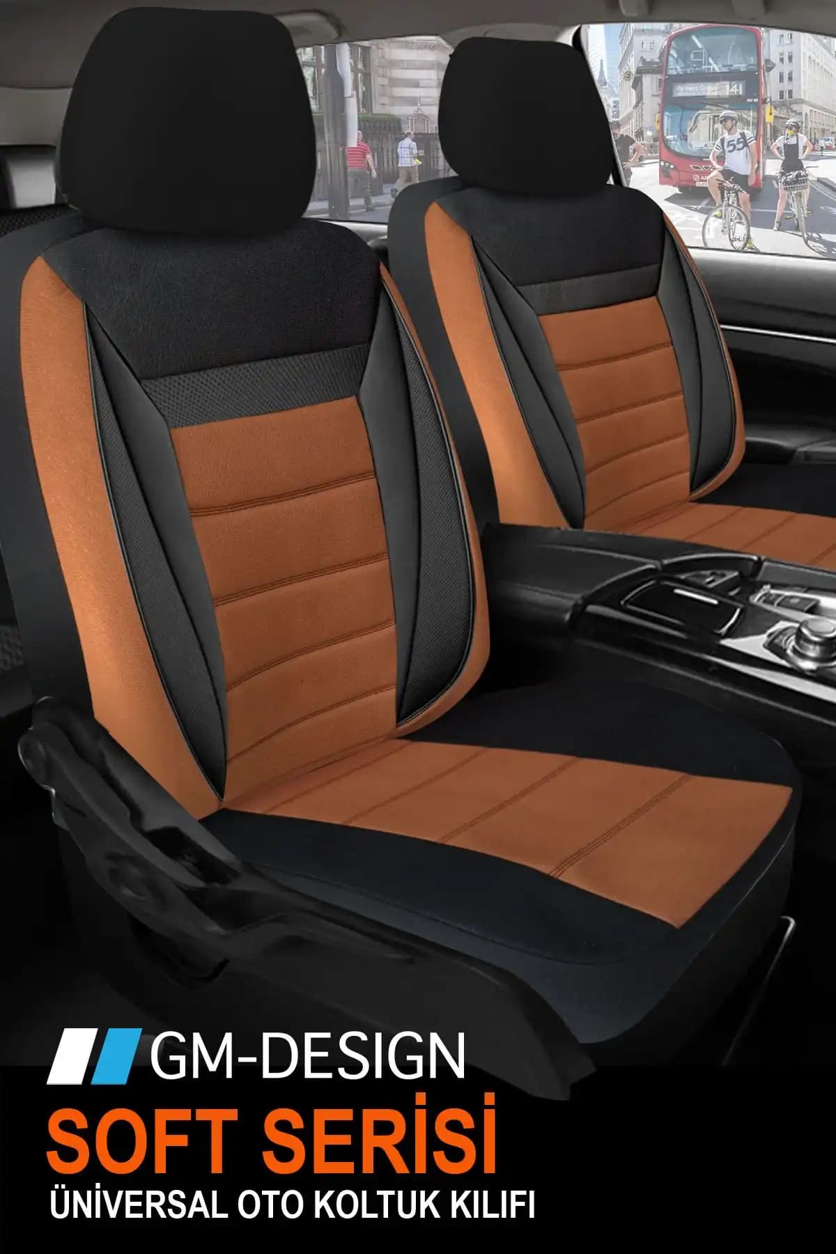 GM-DESIGN Soft Taba Tay Tüyü Oto Koltuk Kılıfı Konfor ve Şıklık Sunan Dayanıklı Tasarım