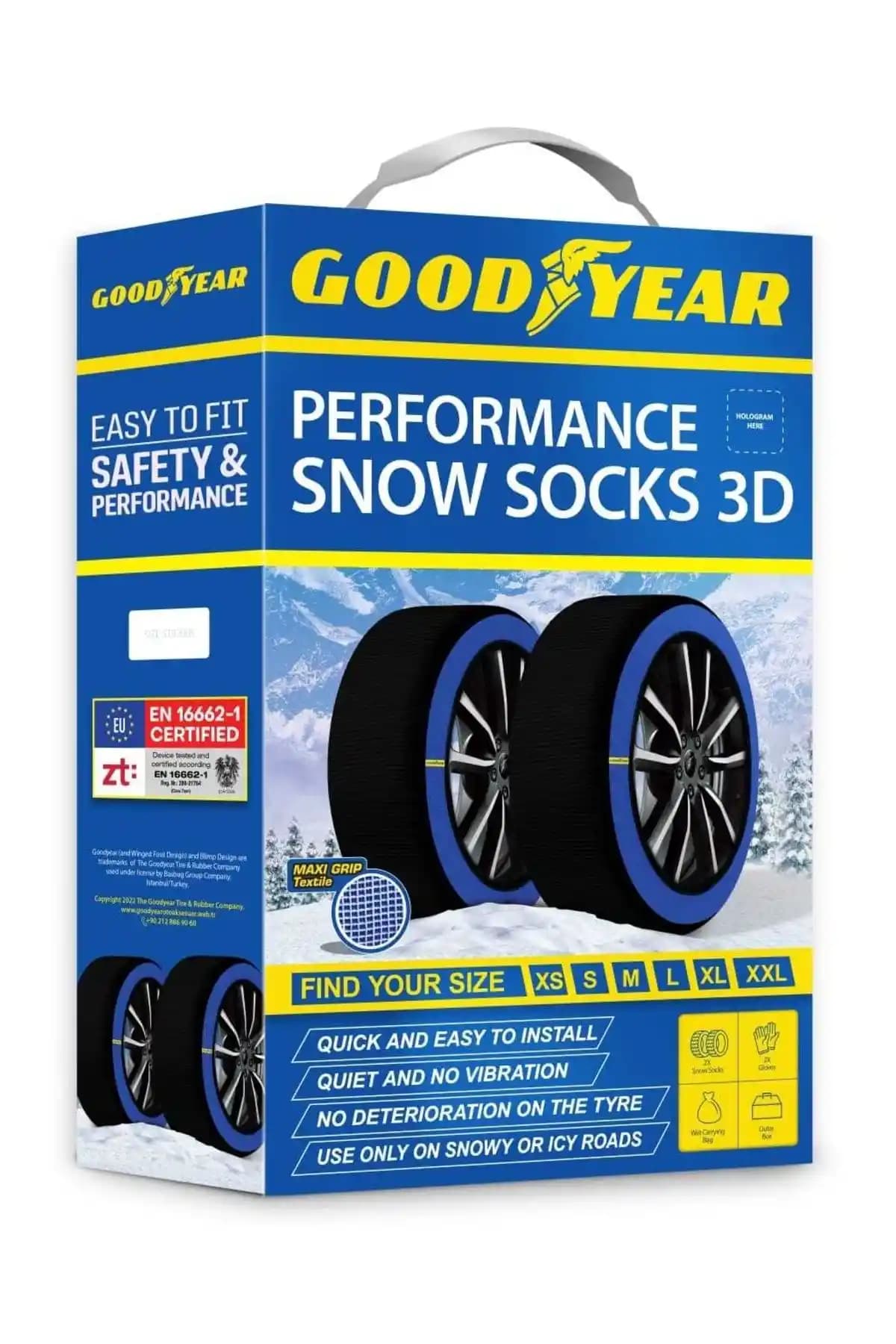 Goodyear Kar Çorabı: Yüksek Performanslı Dayanıklı Kış Güvenlik Zinciri