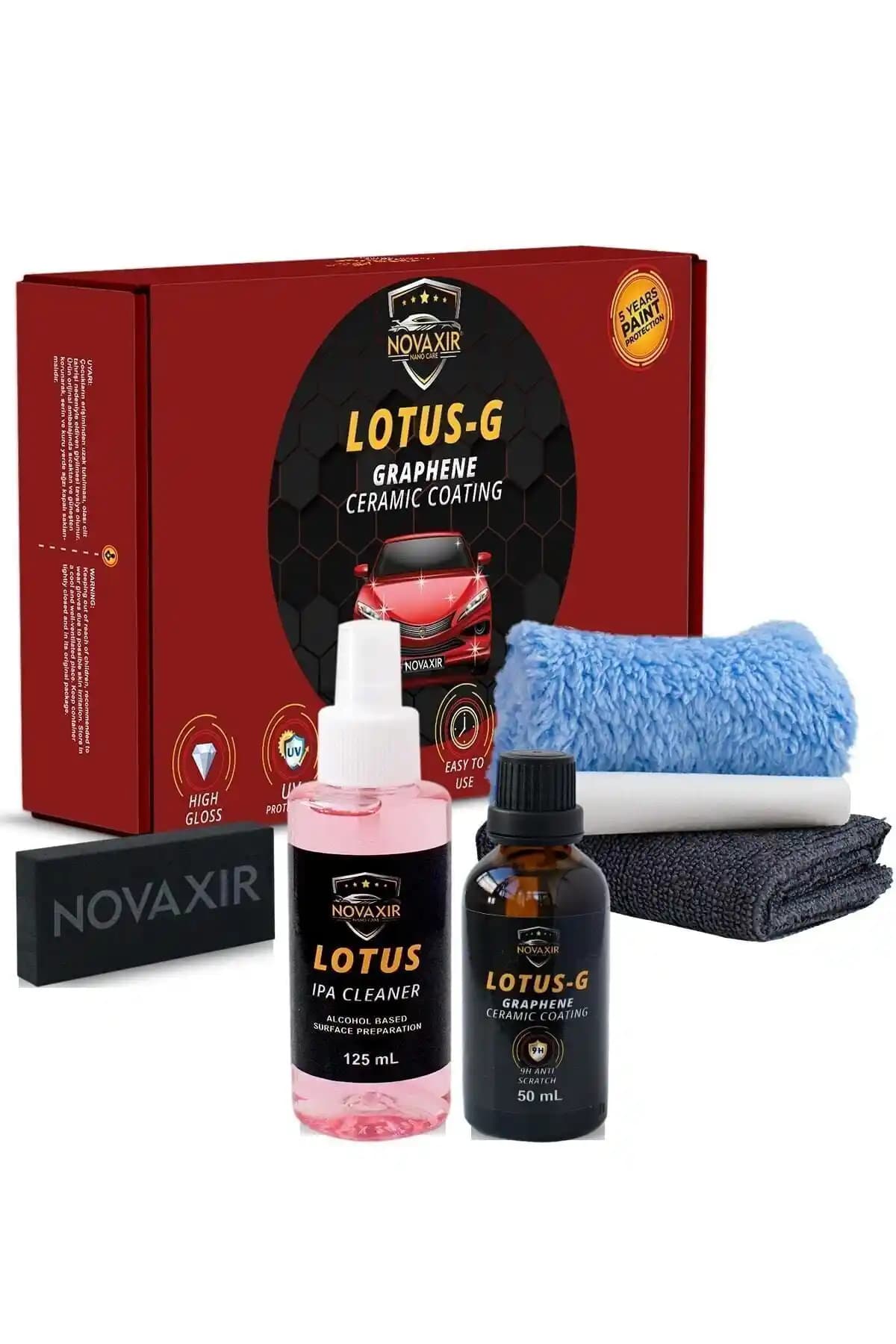 Lotus-G 9H Nano Grafen Seramik Kaplama Seti ile Aracınızı Uzun Süre Koruyun