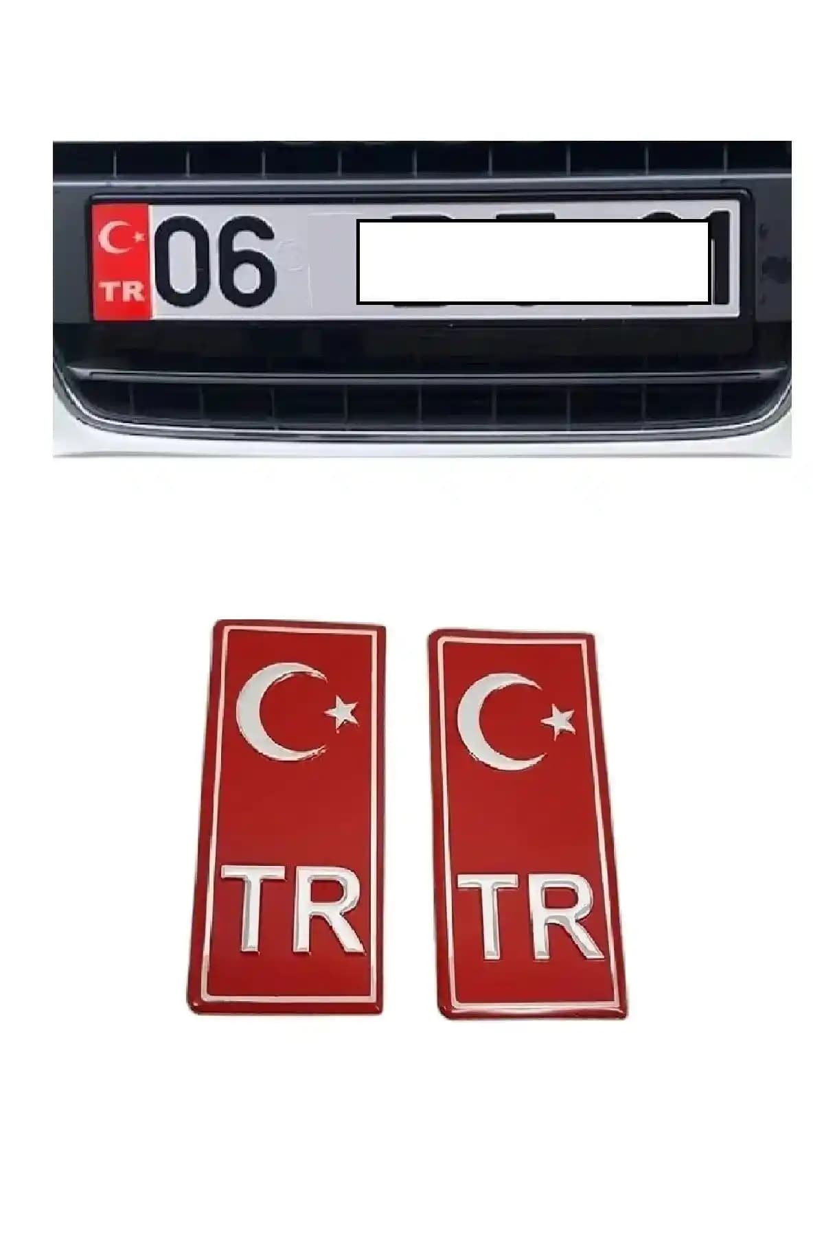 SÜSLEN Tr Plaka Folyo Sticker Kırmızı, Kolay Uygulama ve Şık Görünüm Sağlar