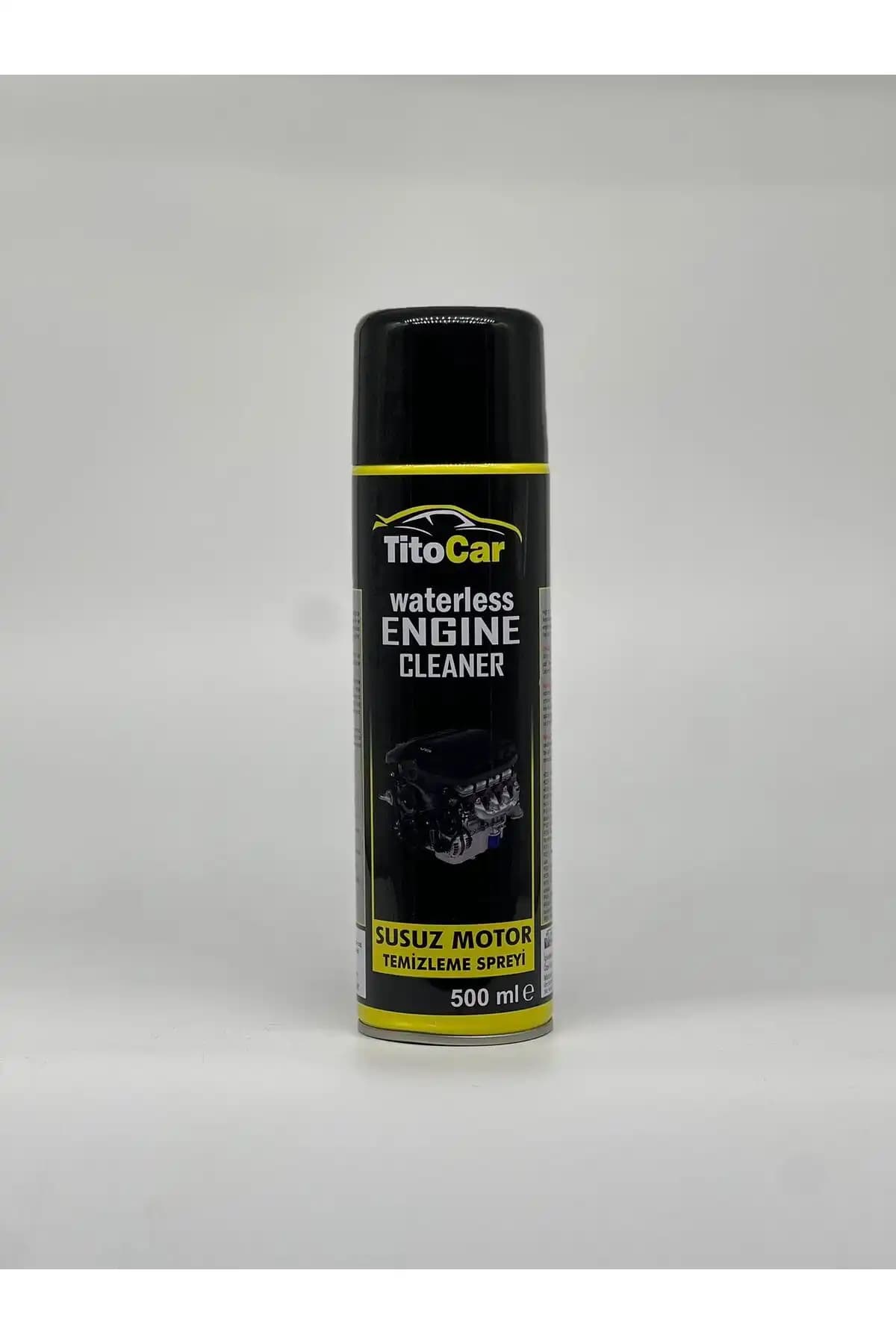 Titocar Susuz Motor Temizleme ve Parlatma Spreyi Otomobil Motoru İçin Güçlü ve Kolay Kullanımlı Temizlik Çözümü