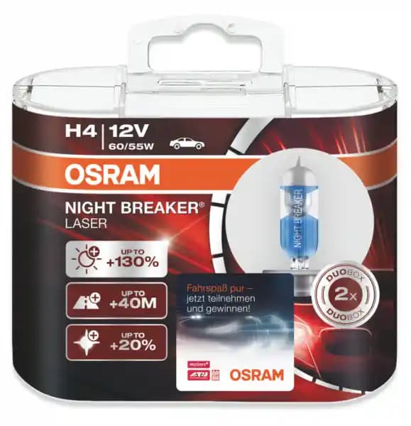 Osram H4 Night Breaker Laser: Yüksek Performans ve 400 Saat Dayanıklılık Analizi