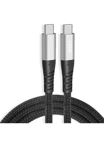 Alevine Ally 240W Type-C to Type-C Kablosu Güç ve Hızlı Veri Transferi İçin Uygun Çözüm