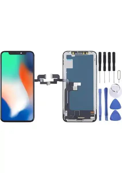 Çelik Pro iPhone X Uyumlu Full Incell Ekran LCD Dokunmatik Yüksek Performans