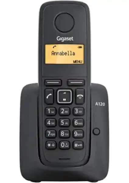 Gigaset A120 Siyah Dect Kablosuz Telefon Uzun Pil Ömrü ve Kullanım Kolaylığıyla