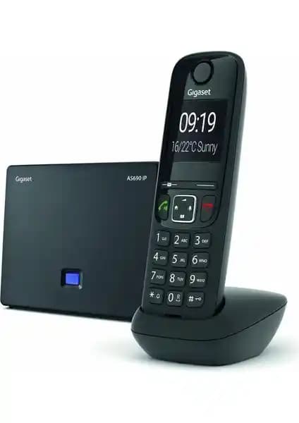 Gigaset AS690 IP Siyah DECT Kablosuz Telefon Ofis ve Ev Kullanımı İçin Uygun