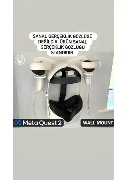 Meta Quest 2 İçin Güvenli ve Pratik VR Standı: Duvara Monte Edilebilir Tasarım