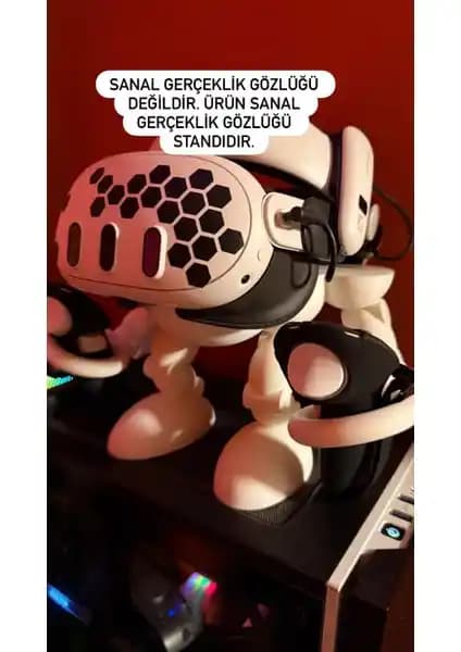 Meta Quest 3 ve Quest 2 İçin Modern VR Standı ile Güvenli ve Estetik Saklama Çözümü