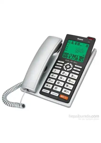 Multitek MC 140 Cid. Masa Telefonu Gri Renkli Entegre Özelliklerle Modern İletişim Çözümü