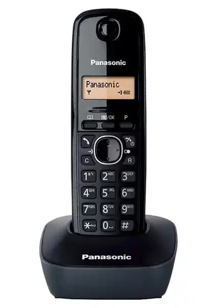 Panasonic KX-TG1611 Siyah Telsiz Telefonu: Modern ve Şık Tasarım ile Güçlü İletişim Çözümü