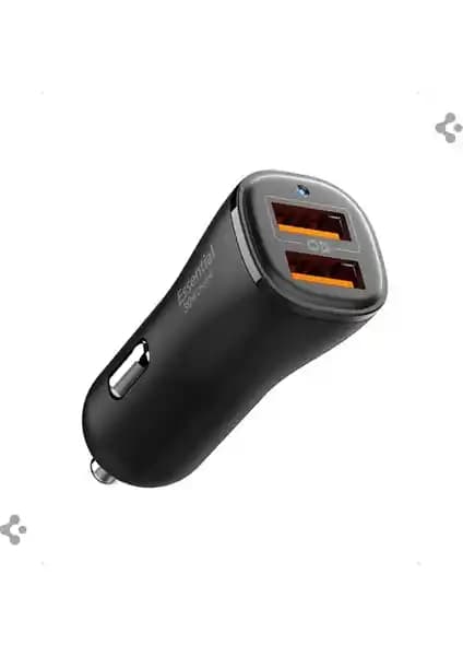 Spigen 30W USB-A 2 Port Araç İçi Hızlı Şarj Aleti Güçlü ve Kompakt Tasarım