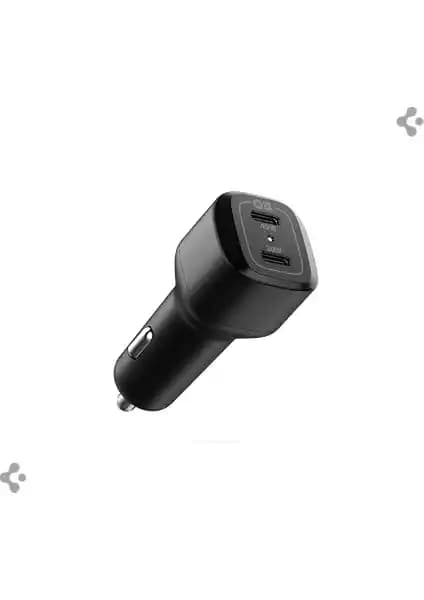 Spigen 65W USB-C Araç İçi Hızlı Şarj Adaptörü: Güçlü ve Güvenilir Çift Portlu Tasarım