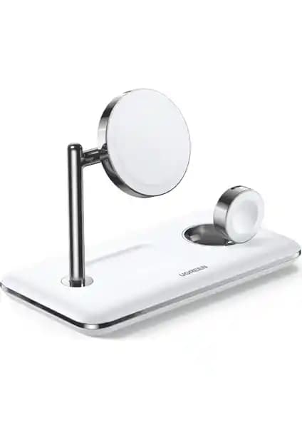 Ugreen 3'ü 1 Arada Kablosuz Şarj Standı: Çoklu Cihazlar İçin Pratik ve Şık Çözüm