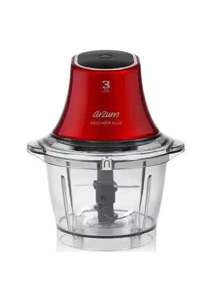 Arzum AR1055 Prochopp Plus ve Korkmaz Pro Magic 4 Bıçaklı RosagoldSiyah Cam Doğrayıcı