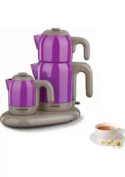 Korkmaz Mia A353-07 Mor Gri Çay/Kahve Makinesi ile A369 Inox/Siyah Çaydanlık Kıyaslaması
