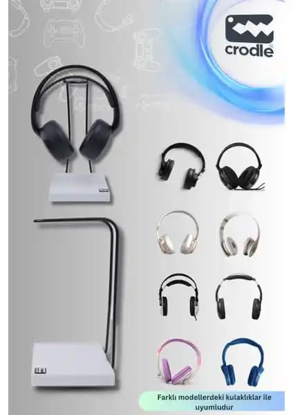 Kulaklık Stantları Karşılaştırması: Crodle Mat Siyah Kaymaz Beyaz Tabanlı ve Fobun Stantı