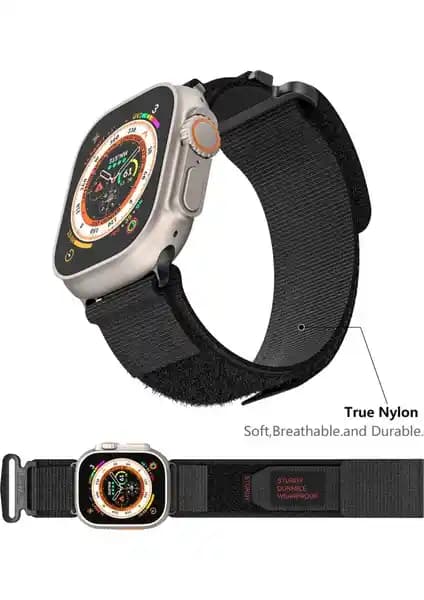 Asfal Metal Başlıklı Apple Watch Kayışı: 42–49 mm uyumlu, Watch Ultra için şık tasarım