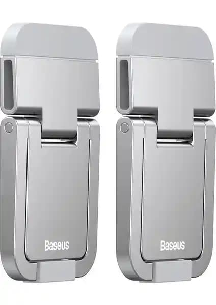 Baseus İki Adet Ultra Mini Laptop Standı: İnce Tasarım, 12° Ergonomik Yükseltilik ve Yapışkanlı Sabitleme