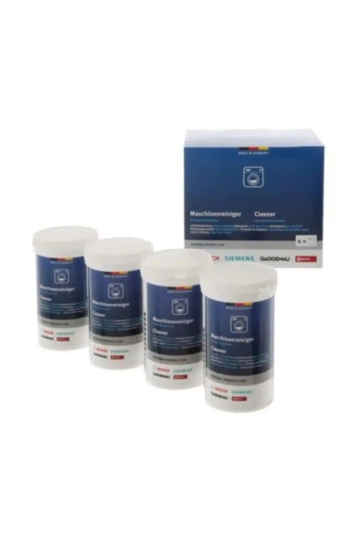 Bosch Çamaşır Makinesi Temizleyici Tozu 4'lü Paket ile 90-95°C Derin Temizlik