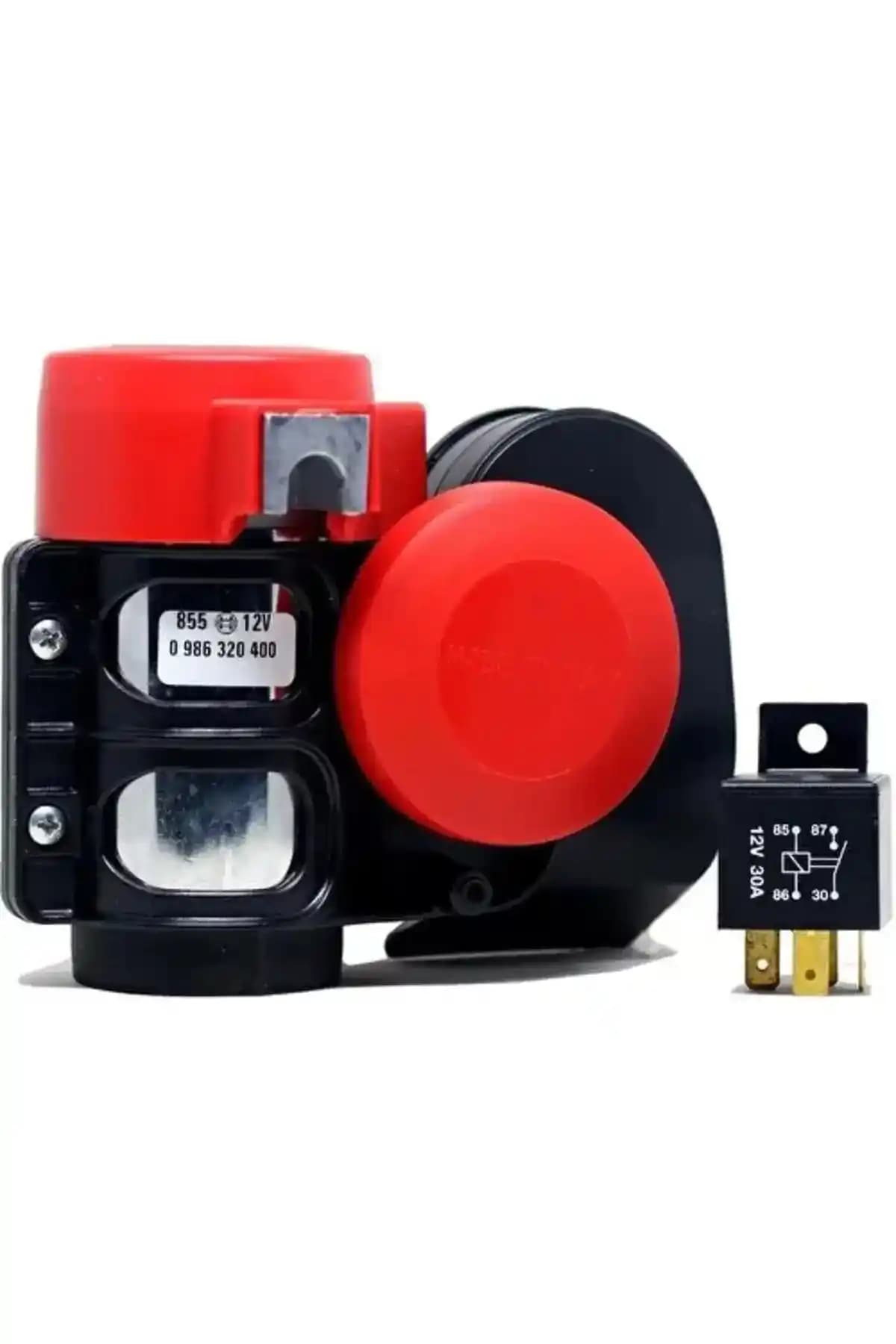 Bosch F1 Ferrari Korna Röle ve Montaj Seti 115 dB 520/660 Hz 12V Türkiye yapımı