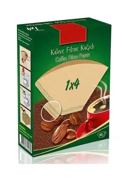 Caffeo 3 Paket 80'li Filtre Kahve Kağıdı: Doğal Kahverengi, Kimyasal İçermeyen Üretim