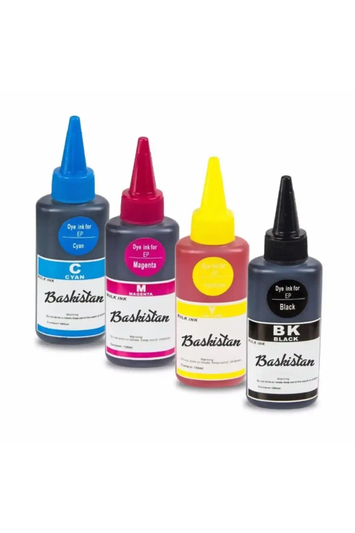 Canon E414 E484 MG2551 için Siyah Mürekkep Seti 4x100 ml ve Enjektörler - 2 Yıl Garanti