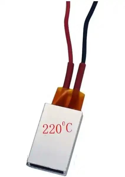 Çınar Hobi 12V PTC Seramik Isıtıcı: Alüminyum Gövdeli, Düşük Gerilimli Sabit 220°C