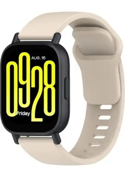 Fibaks Yumuşak Silikon Kordon Redmi Watch 5 Active ve Watch 5 Lite için Uyumlu Konfor