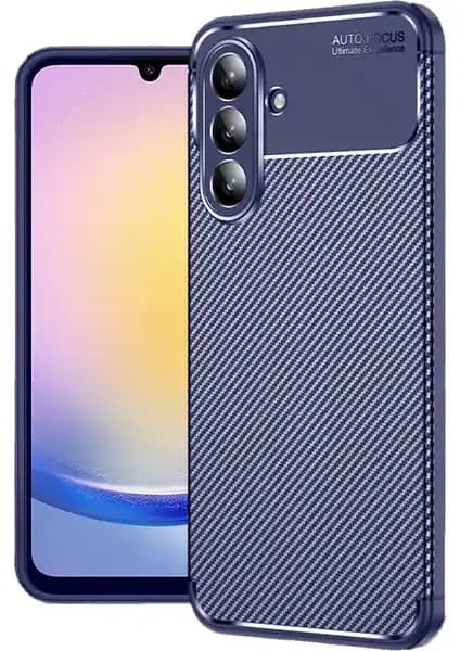 Galaxy A17 5G için M.TK Moveteck Karbon Desenli Silikon Arka Kapak Kılıfı Mat
