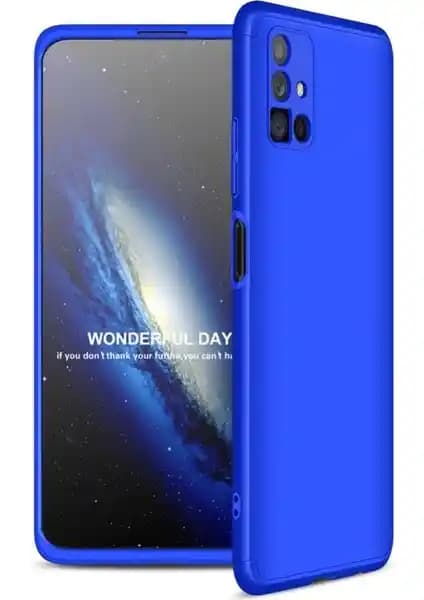 Galaxy M51 için üç parçalı kılıf ile 360 derece koruma ve zarif tasarım ve dayanıklı yapı
