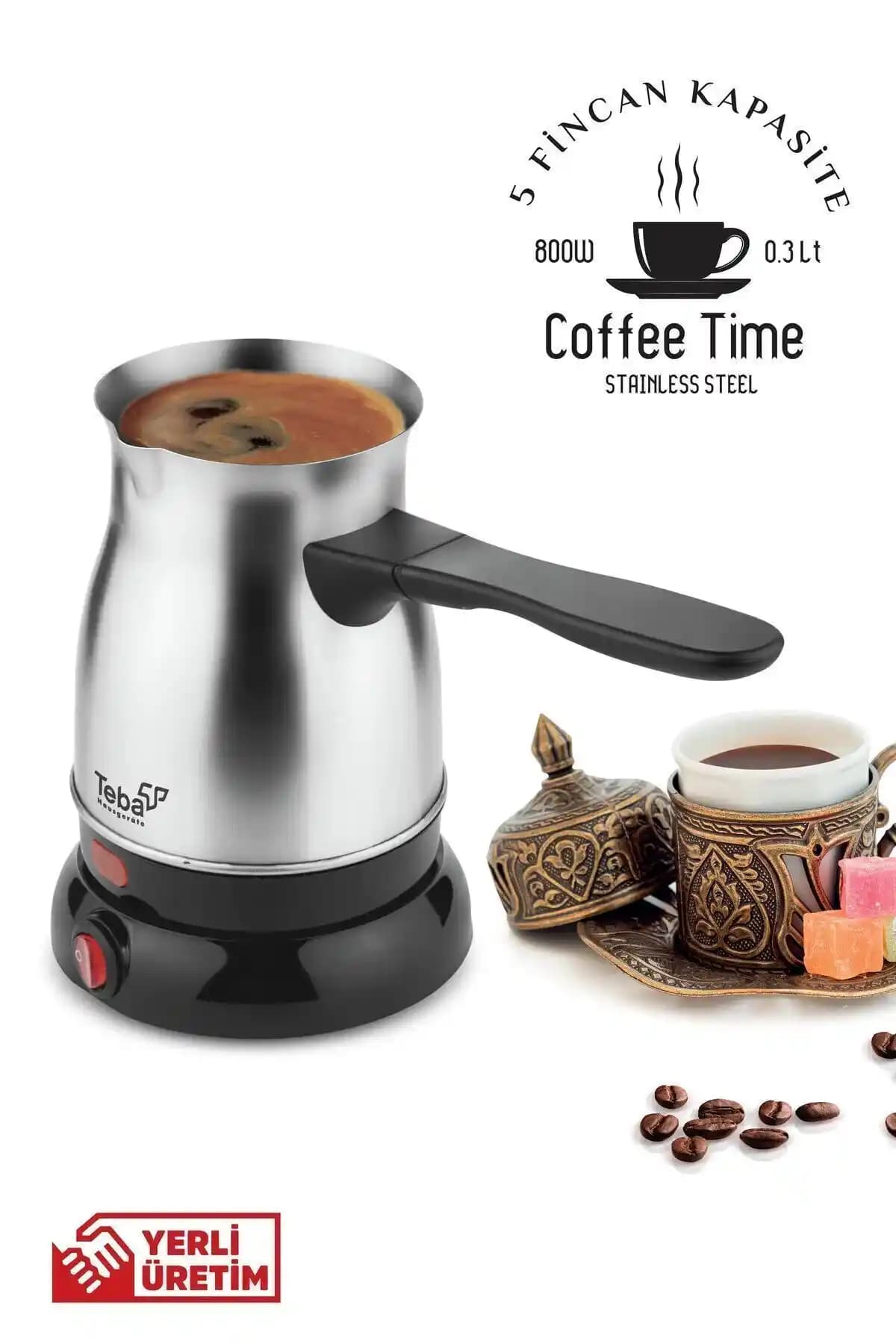 Genel Markalar Elektrikli Cezve ve Türk Kahve Makinesi: Hızlı Isıtma ve Şık Tasarım