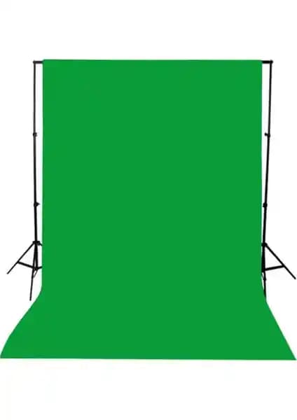 Greenbox Chromakey Yeşil Ekran Perde 1.5 m x 3 m – Tek Parça Pamuk, Dikişsiz Tasarım