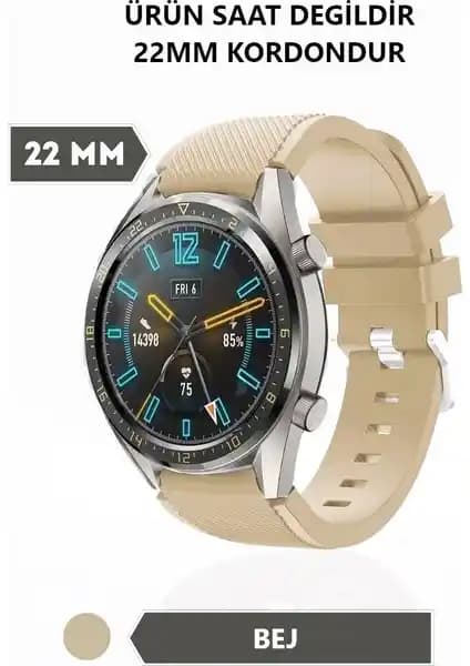 Huawei GT 2 Pro, GT 3 Pro 46mm ve Galaxy Watch 46mm için Çizgili Silikon Kordon Analizi