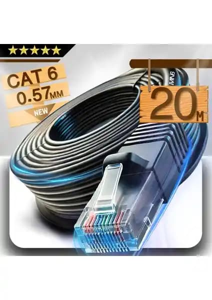 MN6 M107X CAT6 Ethernet Kablosu: İç-Dış Mekân Kullanıma Uygun Dayanıklı ve Esnek 10–305 Metre