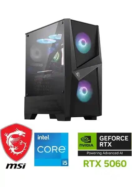 MSI Gaming PC DDR5 ile RTX 5060 ve i5-14400F ile Orta-Üst Oyun Performansını Hedefliyor